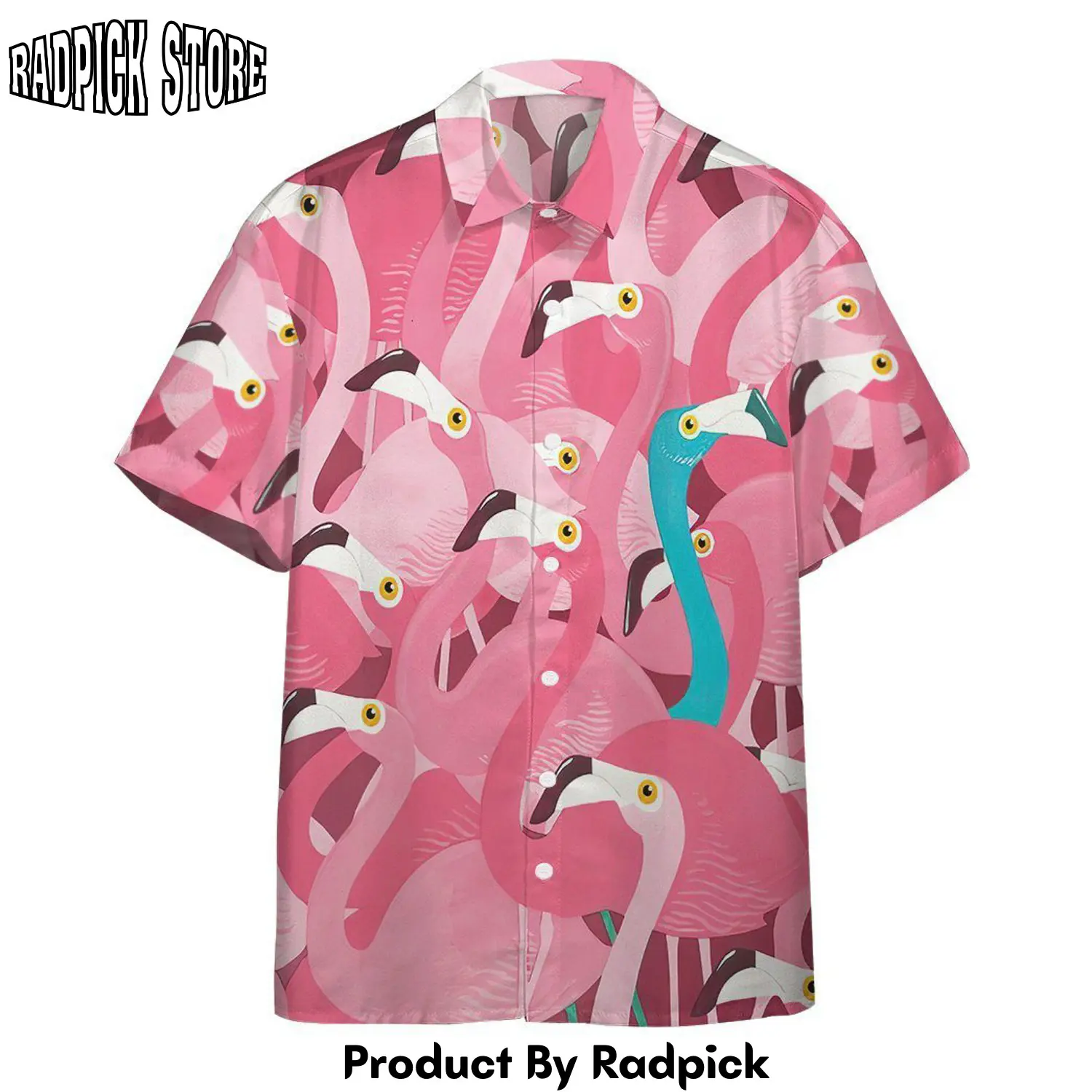 Radpick 3d flamingo hawaii shirt rig rp2921335
